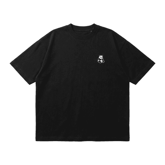 Patch Logo Heavy Tee — Black