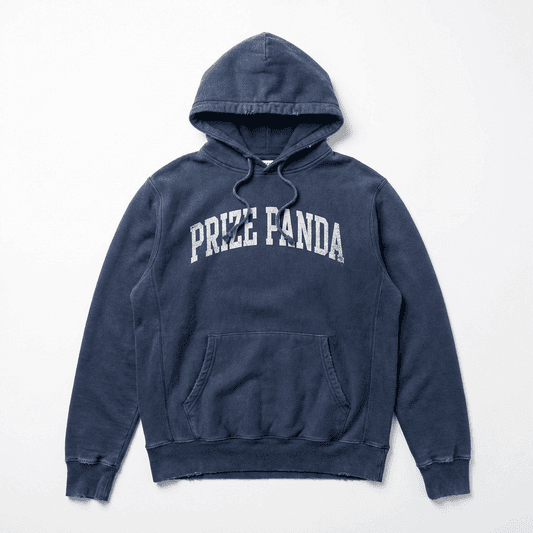 Varsity Arch Hoodie — Washed Navy